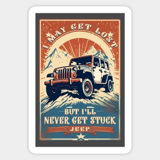 Vintage Jeep Poster Sticker